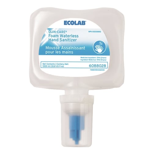 Ecolab® Quik-Care Foam Waterless Hand Sanitizer 1000ml